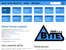 Tablet Screenshot of bytes.cz